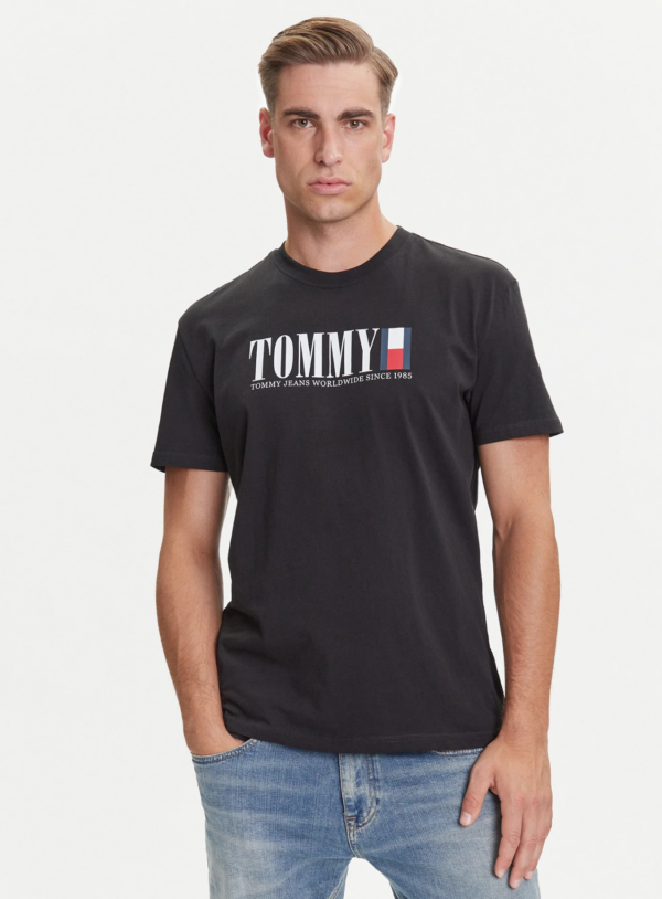 Tommy Hilfiger Logo Crew Neck T-Shirt ανδρικό μπλουζάκι DM0DM21941 Tommy Hilfiger Logo Crew Neck T-Shirt ανδρικό μπλουζάκι DM0DM21941