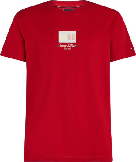 Tommy Hilfiger Ithaca Stripe Flag T-Shirt ανδρικό μπλουζάκι MW0MW39349