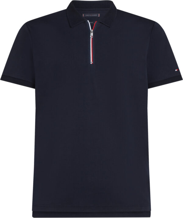Tommy Hilfiger Regular Signature Zip Placket Polo Shirt ανδρικό μπλουζάκι MW0MW39552