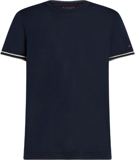 Tommy Hilfiger Smart Casual Tipped Cuff T-Shirt ανδρικό μπλουζάκι MW0MW39778