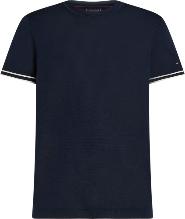 Tommy Hilfiger Smart Casual Tipped Cuff T-Shirt ανδρικό μπλουζάκι MW0MW39778