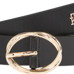 Tommy Hilfiger Chic Twist Buckle Leather Belt γυναικεία δερμάτινη ζώνη AW0AW17932
