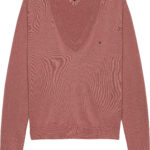 Tommy Hilfiger Flag Embroidery V-Neck Jumper γυναικείο πουλόβερ DW0DW19888