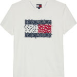 Tommy Hilfiger Floral Flag T-Shirt γυναικεία μπλούζα DW0DW20897