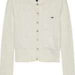 Tommy Hilfiger Pointelle Crew Neck Slim Cardigan γυναικεία ζακέτα DW0DW20966