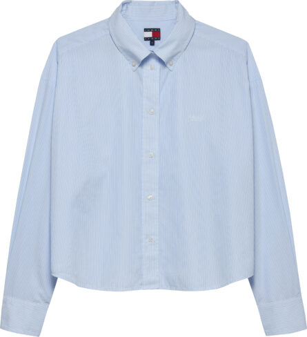 Tommy Hilfiger Cropped Fit Stripe Poplin Shirt γυναικείο πουκάμισο DW0DW21400