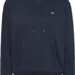 Tommy Hilfiger Flag Embroidery Drawstring Hoody γυναικεία μπλούζα φούτερ DW0DW19958