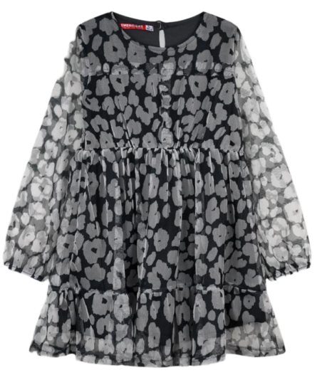 Energiers παιδικό τούλινο λέοπαρ φόρεμα για κορίτσι 16-125210-7