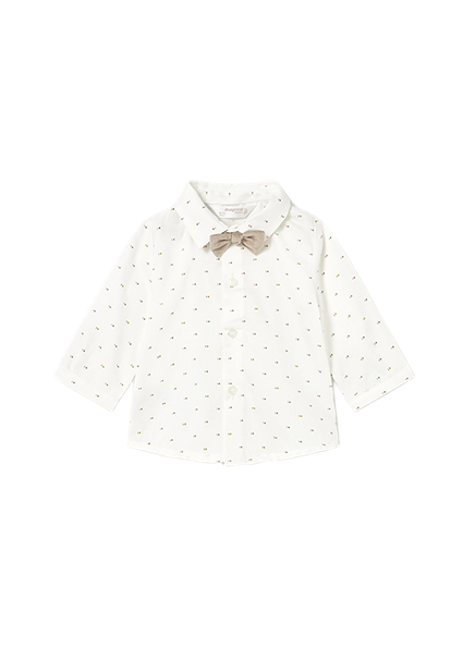 Mayoral Newborn βρεφικό πουκάμισο με παπιγιόν για αγοράκι 15-02196