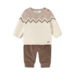 Mayoral Newborn σετ παντελόνι και πουλόβερ για αγοράκι 15-02580