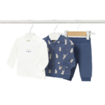 Mayoral Newborn σετ φόρμα για αγοράκι 3 τεμαχίων 15-02622