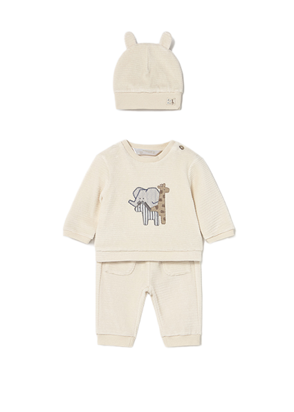 Mayoral Newborn σετ φόρμα για αγοράκι κοτλέ 3 τεμαχίων 15-02624