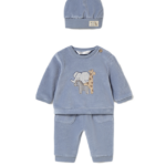 Mayoral Newborn σετ φόρμα για αγοράκι κοτλέ 3 τεμαχίων 15-02624