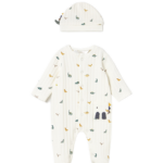 Mayoral Newborn ολόσωμο πιτζαμάκι για αγοράκι με σκουφάκι 15-02717