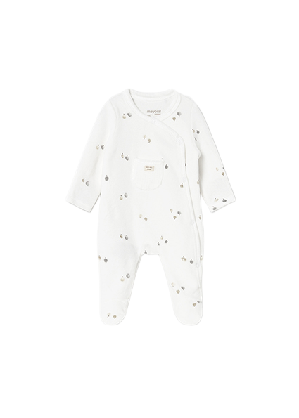 Mayoral Newborn ολόσωμο πιτζαμάκι για αγοράκι βελουτέ 15-02729