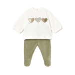 Mayoral Newborn βρεφικό σετ για κοριτσάκι κολάν και φούτερ 15-02555