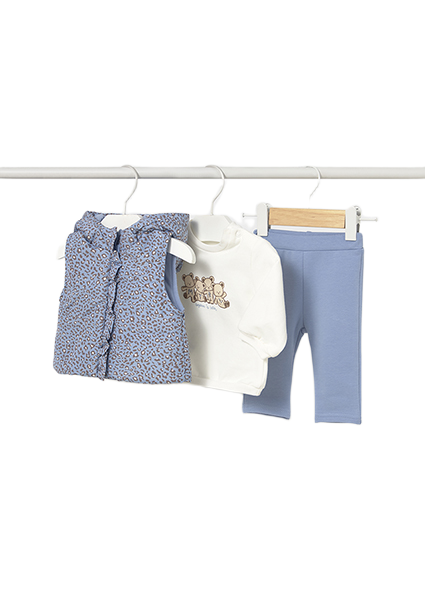 Mayoral Newborn βρεφικό σετ φόρμα για κοριτσάκι 3 τεμαχίων 15-02632