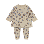 Mayoral Newborn βρεφικό πλεκτό σετ για κοριτσάκι σταμπωτό 15-02732