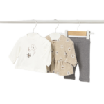 Mayoral Newborn βρεφικό σετ 3 τεμαχίων για κοριτσάκι με κολάν 15-02733