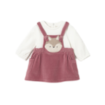 Mayoral Newborn βρεφικό φορμάκι φούστα κοτλέ για κοριτσάκι 15-02802