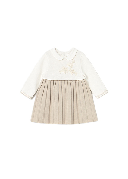 Mayoral Newborn βρεφικό πλεκτό φόρεμα για κοριτσάκι 15-02804