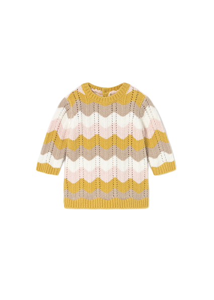 Mayoral Newborn βρεφικό πλεκτό φόρεμα για κοριτσάκι 15-02806