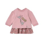 Mayoral Newborn βρεφικό φόρεμα για κοριτσάκι συνδυασμένο 15-02833