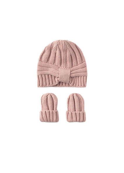 Mayoral Newborn βρεφικό σετ για κοριτσάκι σκουφάκι με γάντα 15-09930