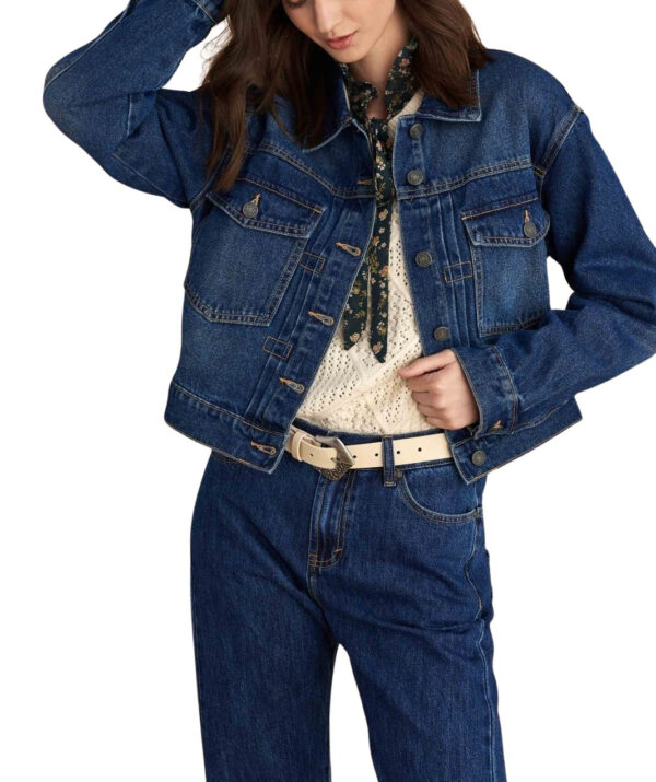 Attrattivo γυναικείο κοντό τζιν μπουφάν 9921646 Attrattivo γυναικείο κοντό τζιν μπουφάν 9921646