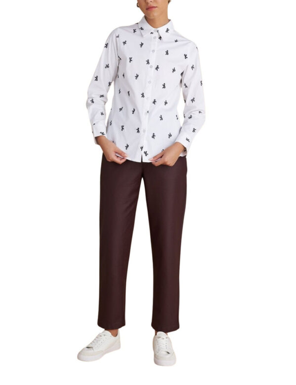 Attrattivo γυναικείο μακρυμάνικο πουκάμισο με κεντητά στοιχεία 9922410 Attrattivo γυναικείο μακρυμάνικο πουκάμισο με κεντητά στοιχεία 9922410