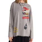 Attrattivo γυναικεία φούτερ μπλούζα με κολιέ 9921606