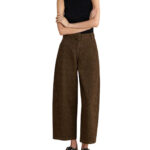 Attrattivo γυναικείο παντελόνι λέοπαρ με ζώνη 9921688