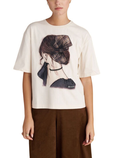 Attrattivo γυναικείο κοντομάνικο t-shirt με τύπωμα 9921809