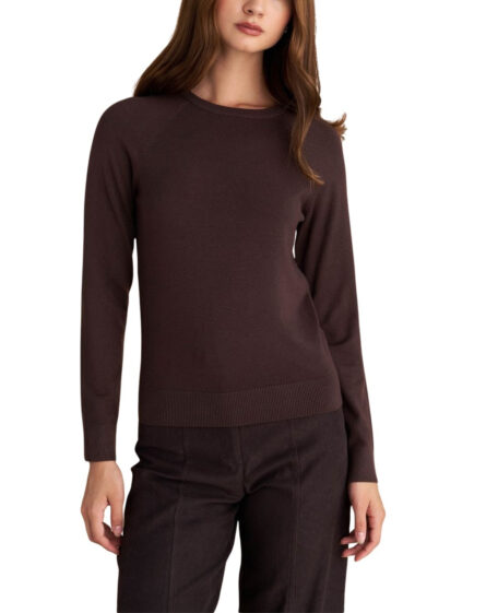 Attarttivo γυναικεία μονόχρωμη πλεκτή μπλούζα 9P20352G