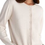 Attrattivo γυναικεία πλεκτή μονόχρωμη ζακέτα 9P22813