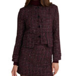 Attrattivo γυναικείο σακάκι τουίντ με κουμπιά 92214619