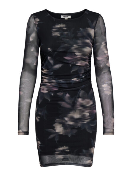 Only Onlkaya Life γυναικείο mini φόρεμα mesh μακρυμάνικο 15357313