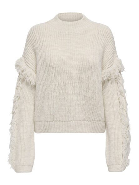 Only Onlmolly γυναικεία πλεκτή μπλούζα με κρόσσια 15363467