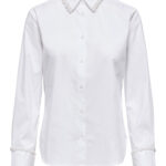 Only Onlbecs γυναικείο πουκάμισο μακρυμάνικο με πέρλες 15366405