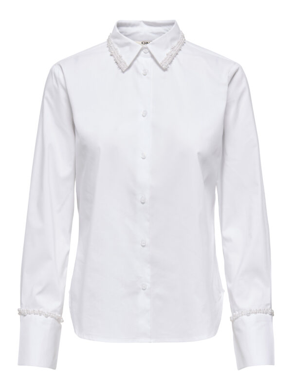 Only Onlbecs γυναικείο πουκάμισο μακρυμάνικο με πέρλες 15366405 Only Onlbecs γυναικείο πουκάμισο μακρυμάνικο με πέρλες 15366405