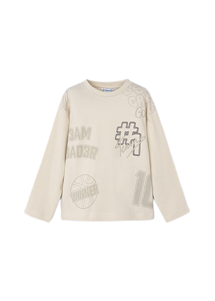 Mayoral παιδική μπλούζα για αγόρι με μεταξοτυπία 15-04074