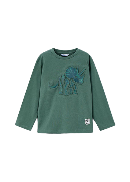 Mayoral παιδική μπλούζα για αγόρι με ανάγλυφο δεινόσαυρο 15-04089