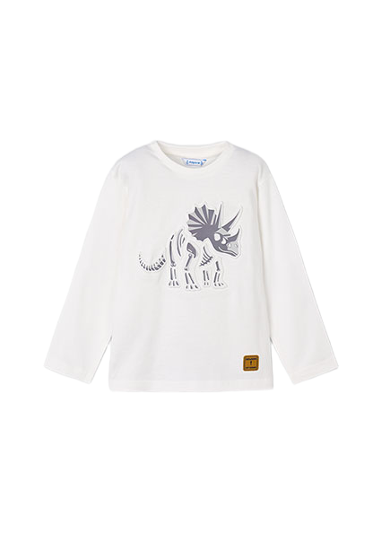 Mayoral παιδική μπλούζα για αγόρι με ανάγλυφο δεινόσαυρο 15-04089