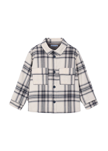 Mayoral παιδικό πουκάμισο για αγόρι μακρυμάνικο καρό 15-04123