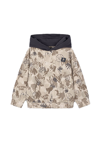 Mayoral παιδική μπλούζα φούτερ για αγόρι με κουκούλα 15-04403