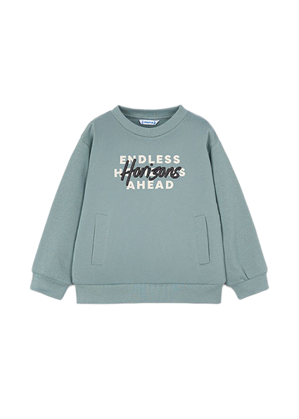 Mayoral παιδική μπλούζα φούτερ για αγόρι με κέντημα 15-04408