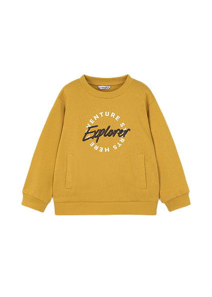 Mayoral παιδική μπλούζα φούτερ για αγόρι με κέντημα 15-04408