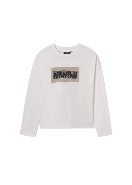 Mayoral μπλούζα για αγόρι με ανάγλυφο σχέδιο 15-07013