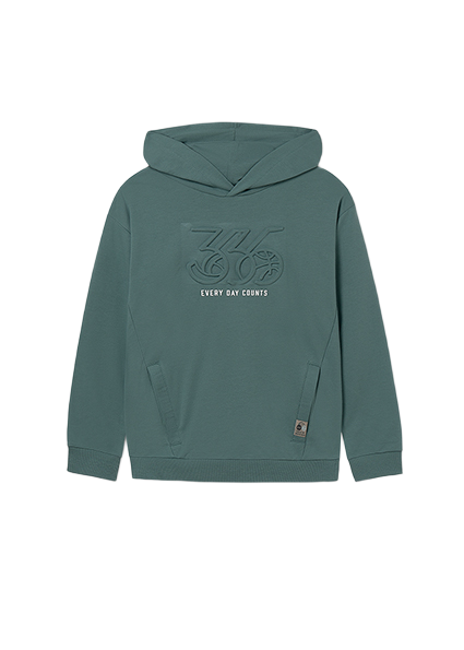 Mayoral μπλούζα φούτερ για αγόρι με κουκούλα 15-07401