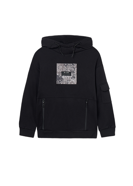 Mayoral μπλούζα φούτερ για αγόρι με αντίθεση 15-07403